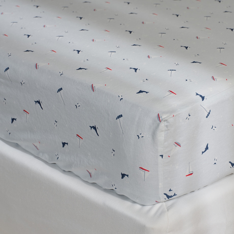 Prześcieradło bawełniane z gumką Pelorka 160x200x25 cm