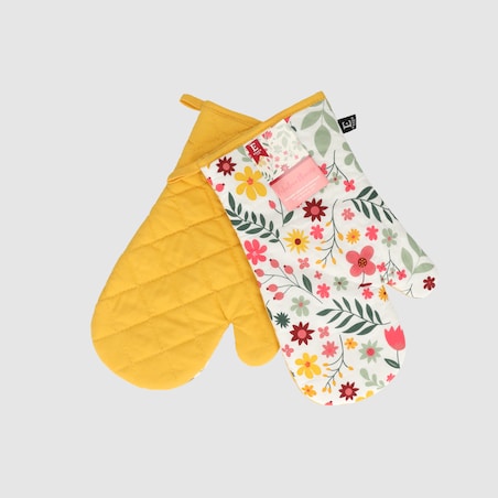 Komplet Rękawic Kuchennych Fabulous flowers 19x30 cm