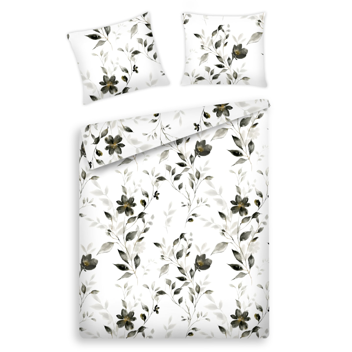 Komplet pościeli z bawełny satynowej Telimon 160x200 cm z 2 poszewkami 70x80