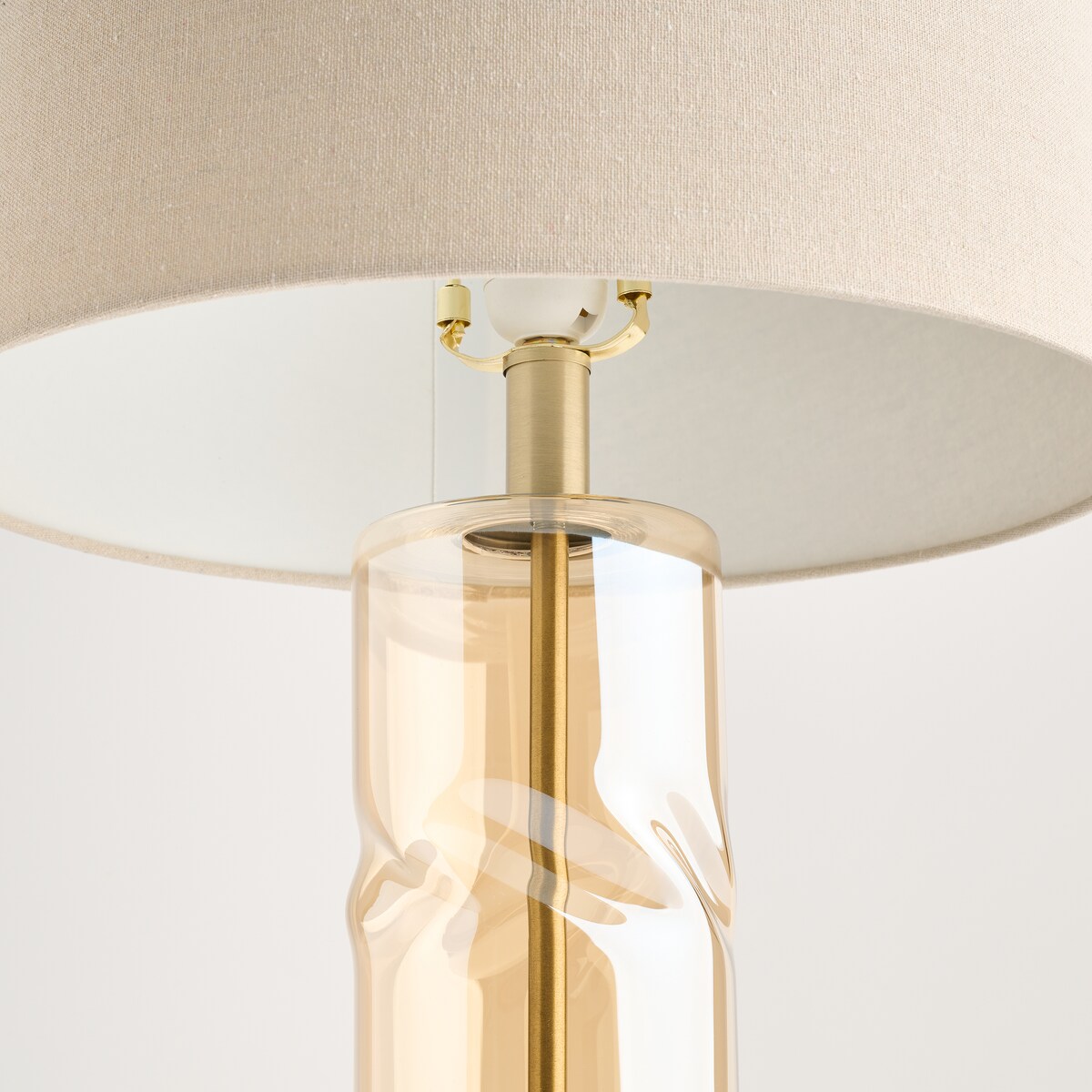 Lampa Stołowa Ze Szklaną Podstawą Paper