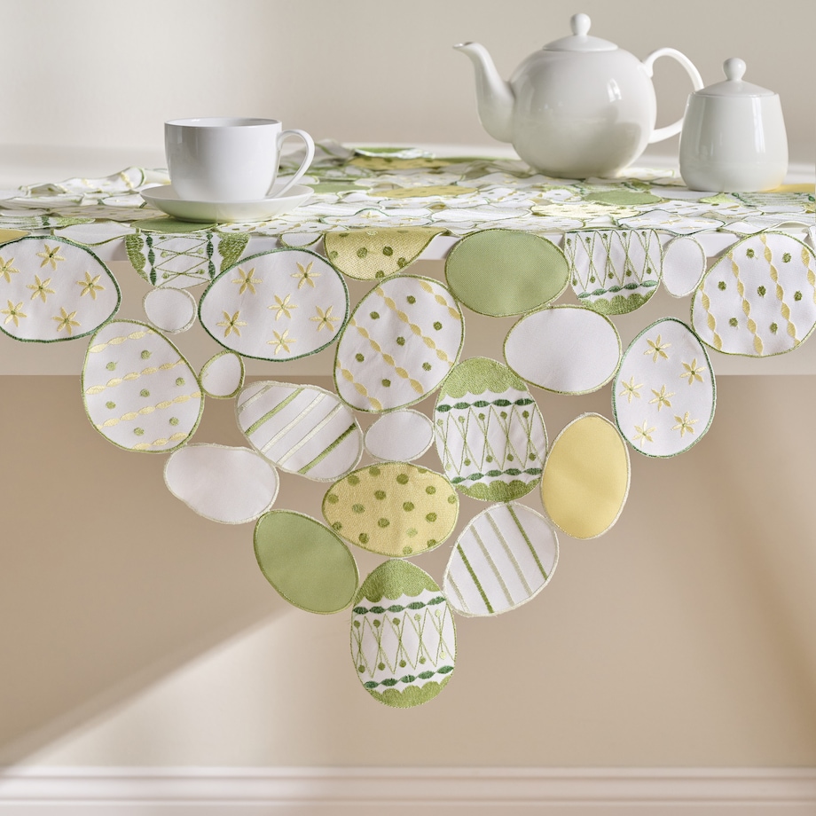 Serweta Haftowana Egios 80x80 cm z motywem jajka