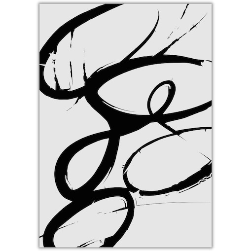 plakat brush abstract 1 30x40 cm