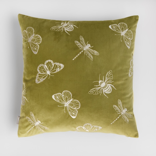 Poszewka Haftowana Owados 45x45 cm z motywem zwierzęcym