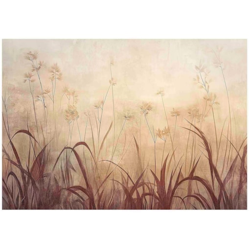 Fototapeta Do Sypialni Salonu Na Flizelinie Trawa Natura Beżowy 300x210