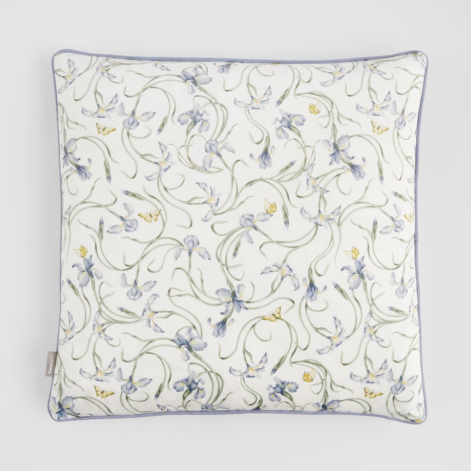 Poszewka z nadrukiem Irisoni 45x45 cm z motywem kwiatowym