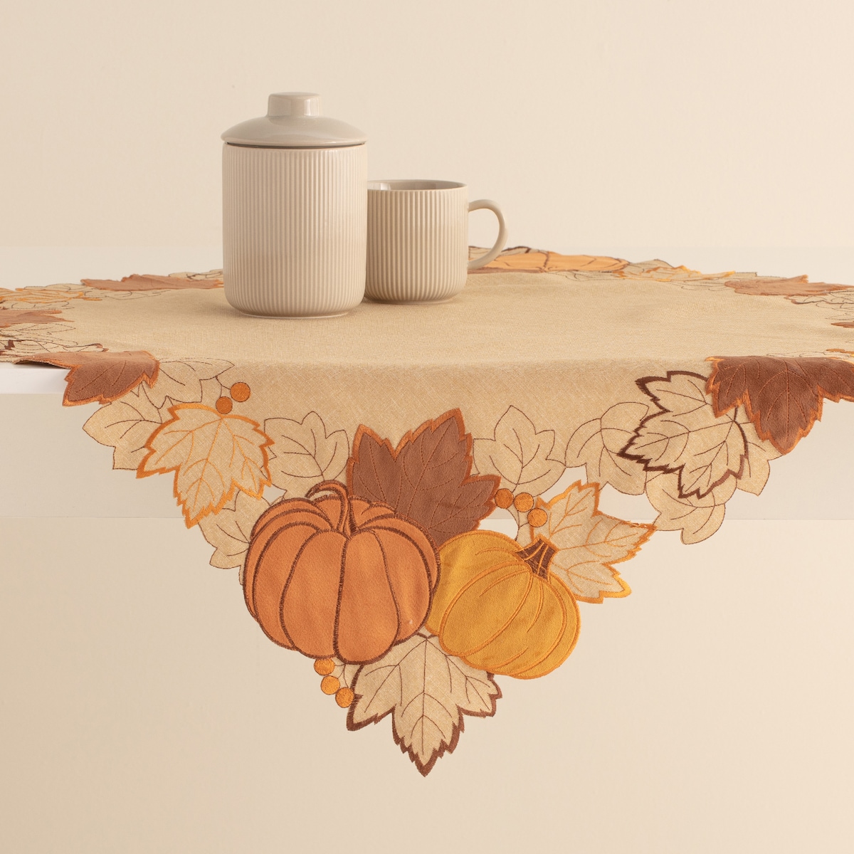 Serweta Pumpkin latte 80x80 cm z motywem dyni