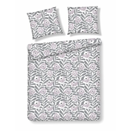 Pościel Bawełniana Leyra 160x200 cm z motywem roślinnym