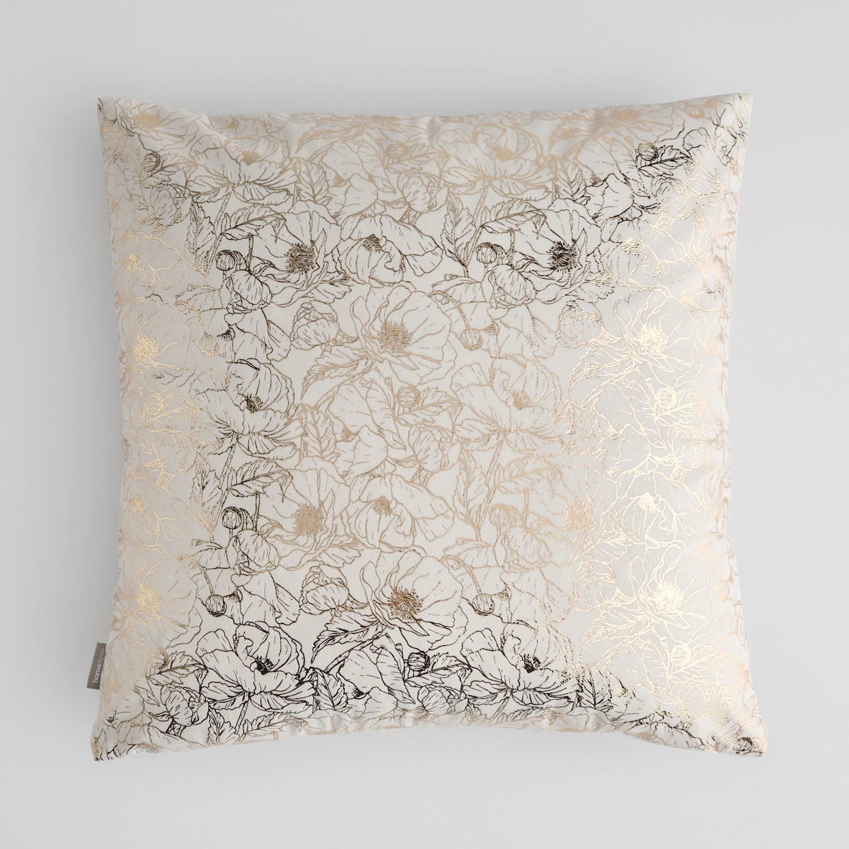 Poszewka Welwetowa Casinosis 45x45 cm z motywem kwiatowym