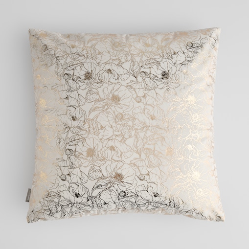 Poszewka Welwetowa Casinosis 45x45 cm z motywem kwiatowym