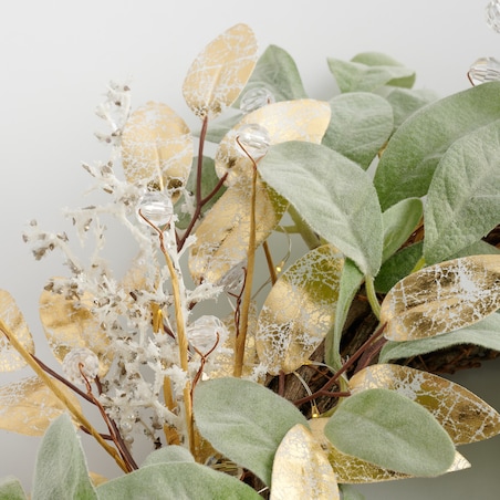 Wianek Led Sagiane z motywem roślinnym