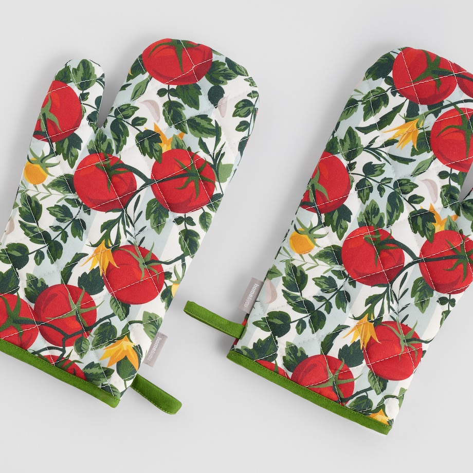 Komplet Rękawic Kuchennych Tobasi 18x30 cm z motywem warzyw