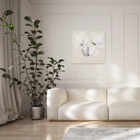 ręcznie zdobiony obraz z motywem kwiatowym cagli 60x60