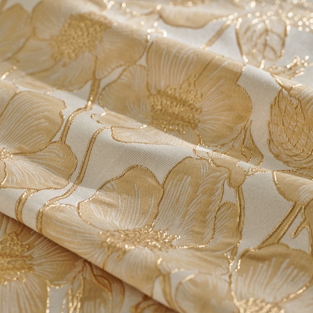 Obrus Żakardowy Makowka 145x220 cm z motywem kwiatowym