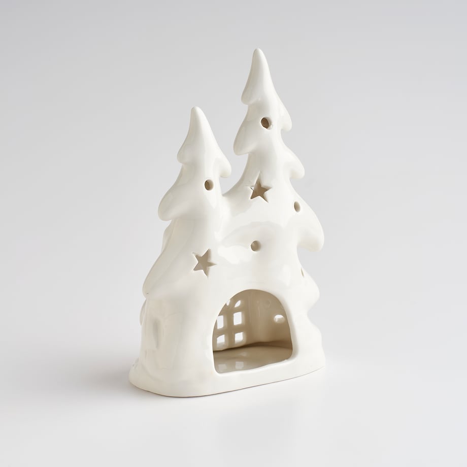 Świecznik Snowy village z motywem domku