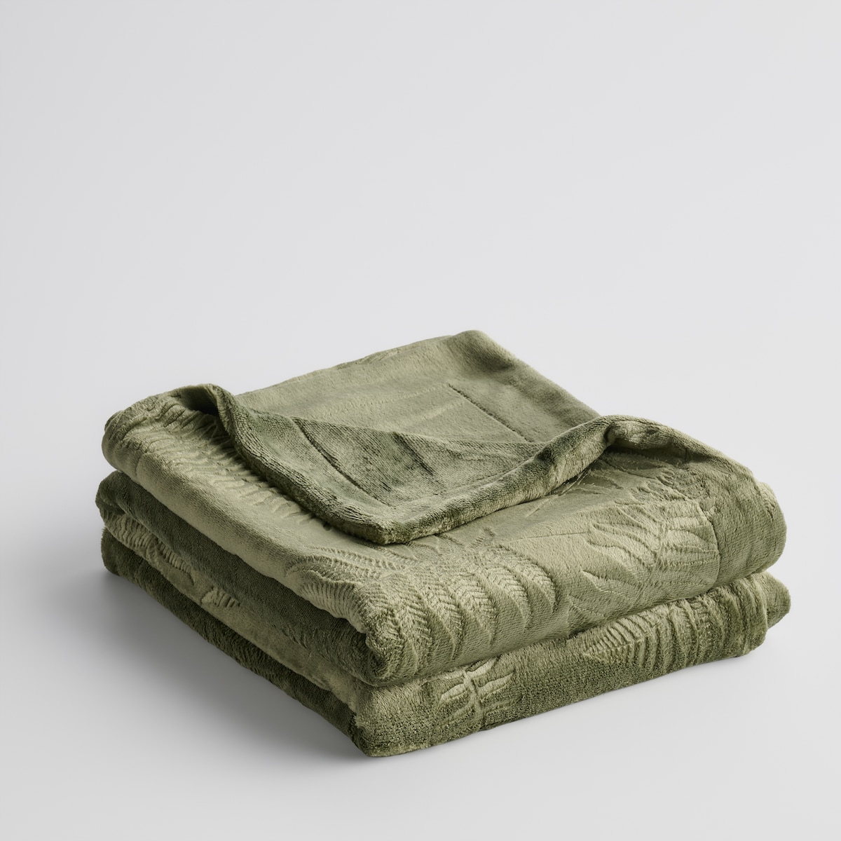 Koc Fernico 150x200 cm z motywem liściastym