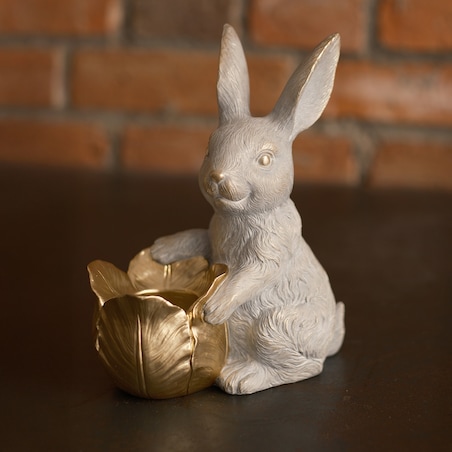 Świecznik Cuddles z motywem królika