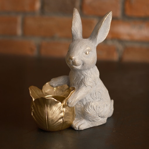 Świecznik Cuddles z motywem królika