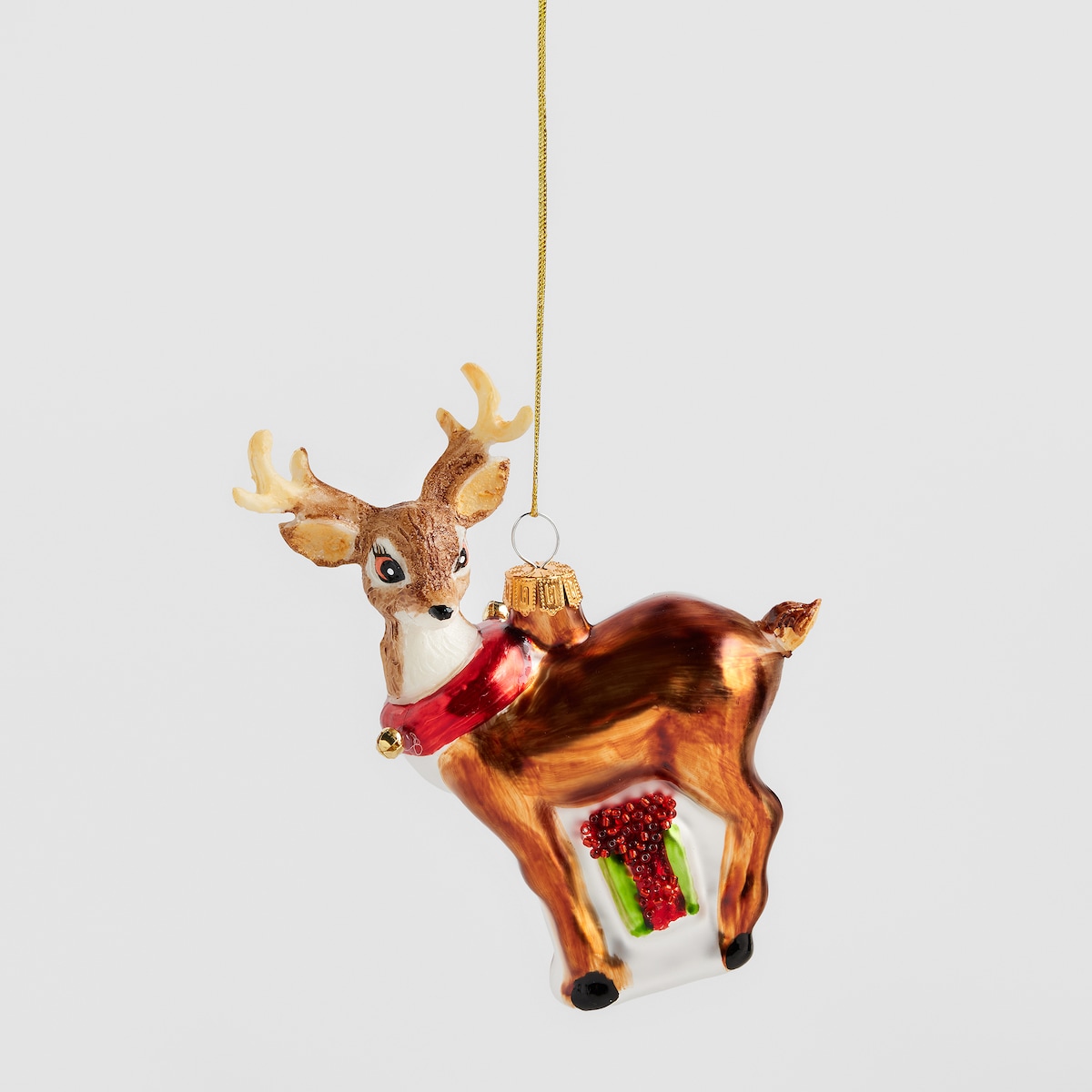 Bombka szklana Regalos z motywem renifera