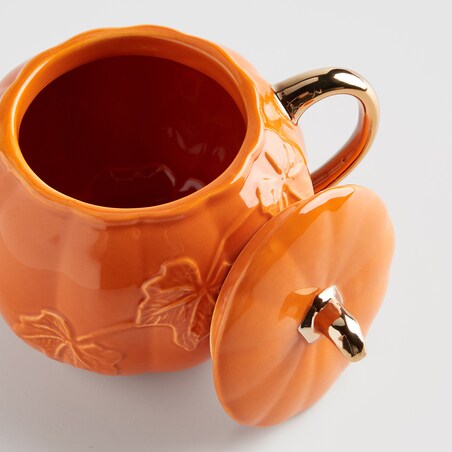 Kubek w kształcie dyni z przykrywką Leafkin