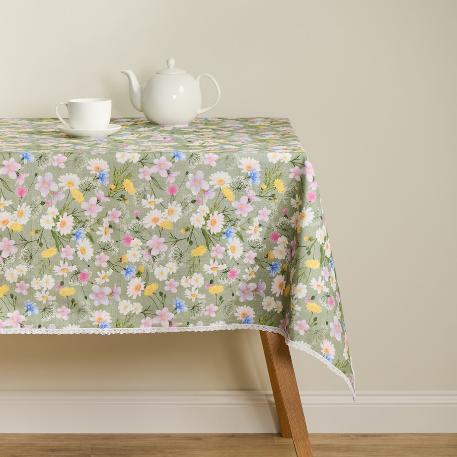 Obrus z nadrukiem Melow 130x180 cm z motywem kwiatowym