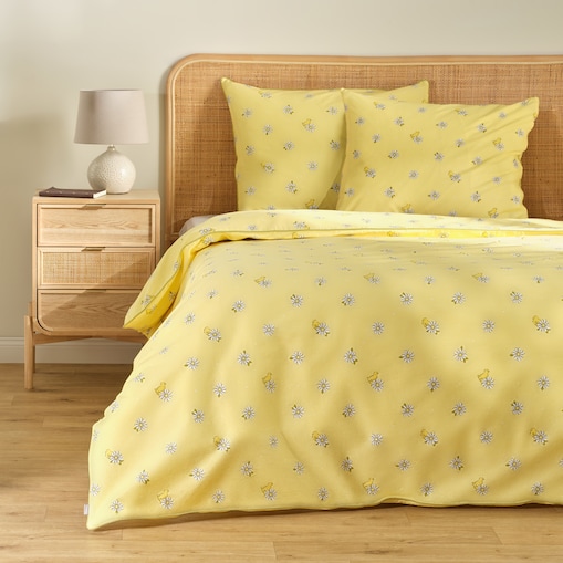 Pościel bawełniana z lamówką Diloso 160x200 cm z motywem kwiatowym