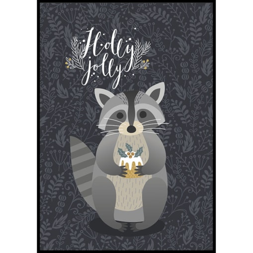 plakat świąteczny szop pracz 30x40 cm