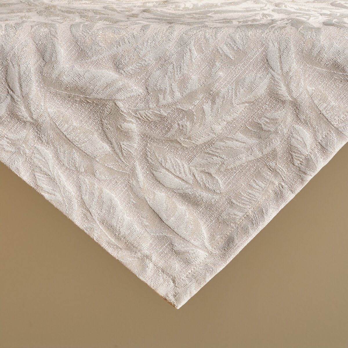 Serweta Żakardowa Sparkleaf 80x80 cm z motywem liściastym