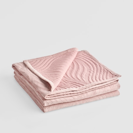 Jednokolorowa narzuta na łóżko z wytłoczonym wzorem Kaylin 200x220 cm