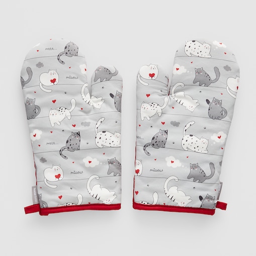 Komplet Rękawic Kuchennych Nuage 18x30 cm z motywem zwierzęcym