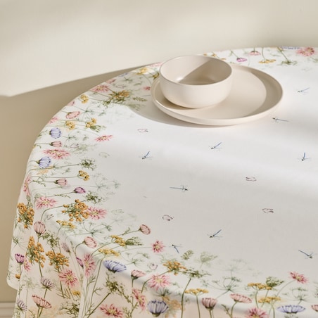 Obrus Drukowany Koperino ? 160 cm z motywem kwiatowym