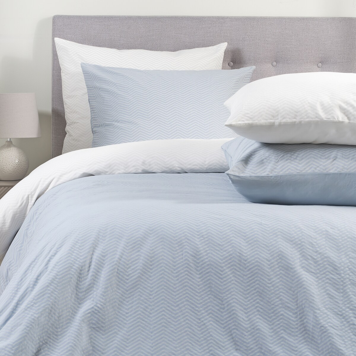 Pościel z bawełny satynowej Samjon 200x220 cm z motywem geometrycznym