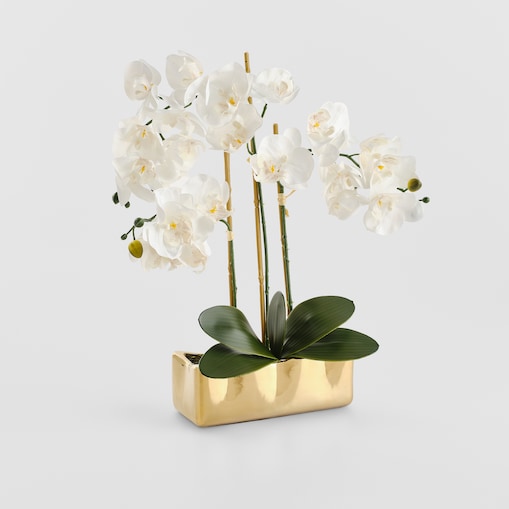 Sztuczne kwiaty w doniczce Orchianumes