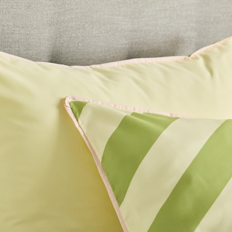 Pościel z mikrofibry z lamówką Pasiu 160x200 cm w paski