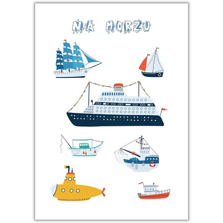 plakat na morzu 70x100 cm