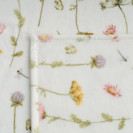 Drukowany koc Koperino 150x200 cm z motywem kwiatowym