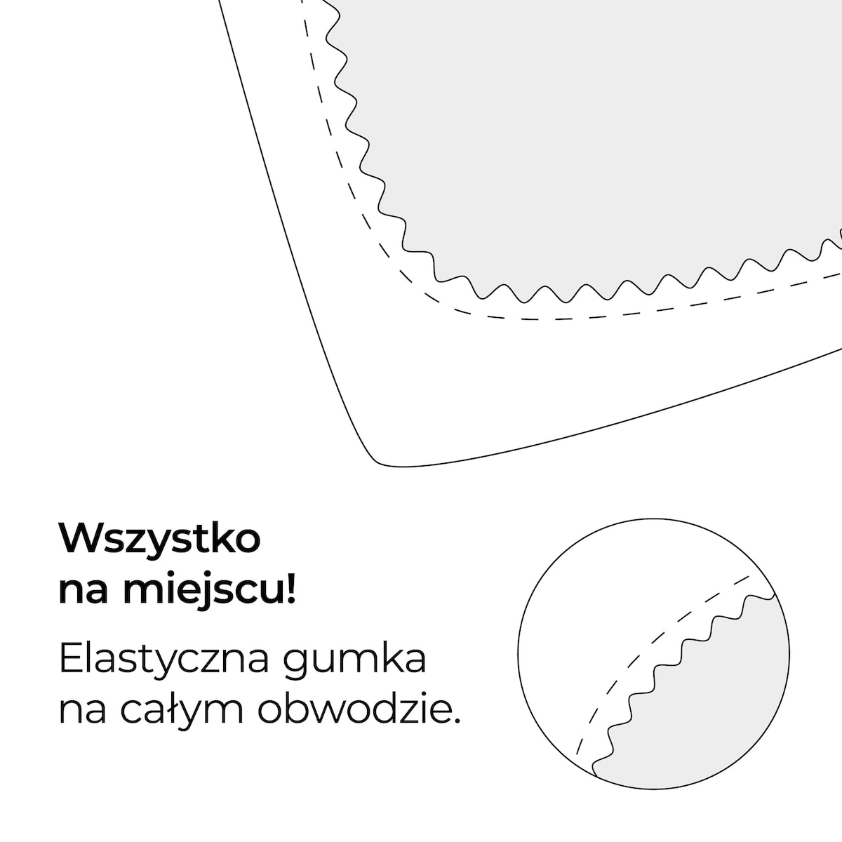 Prześcieradło z bawełny satynowej z gumką Satinette 160x200x25 cm