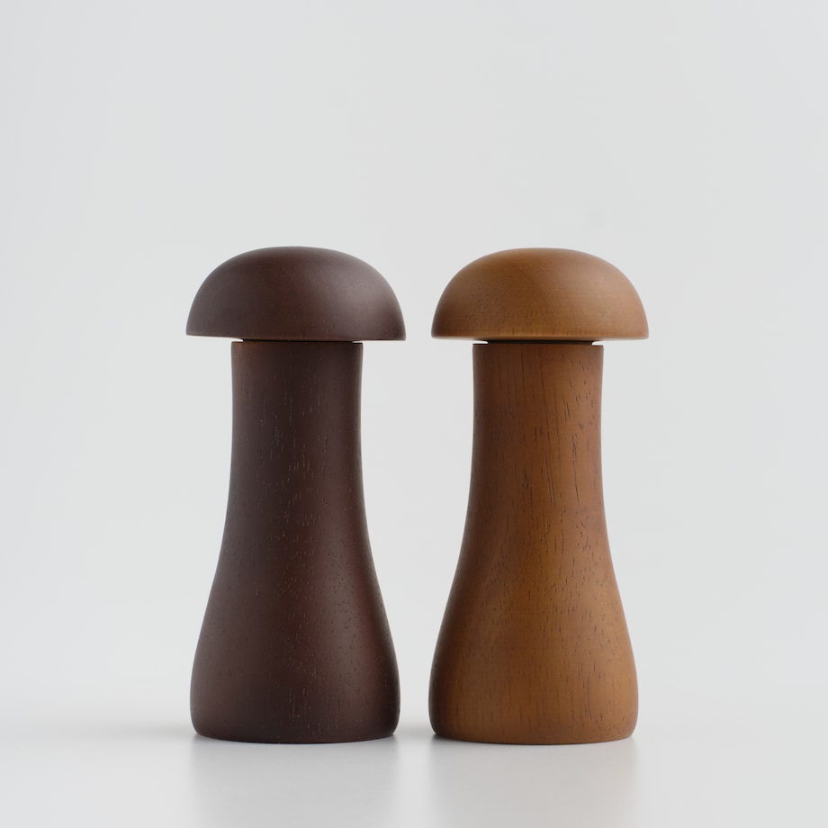 Komplet 2 młynków Mantao z motywem roślinnym