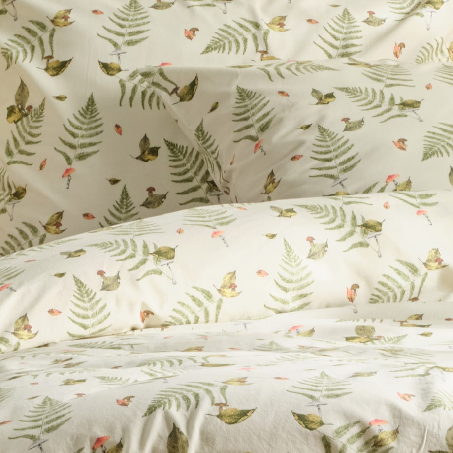 Pościel Bawełniana Shroomsis 160x200 cm z motywem grzyba