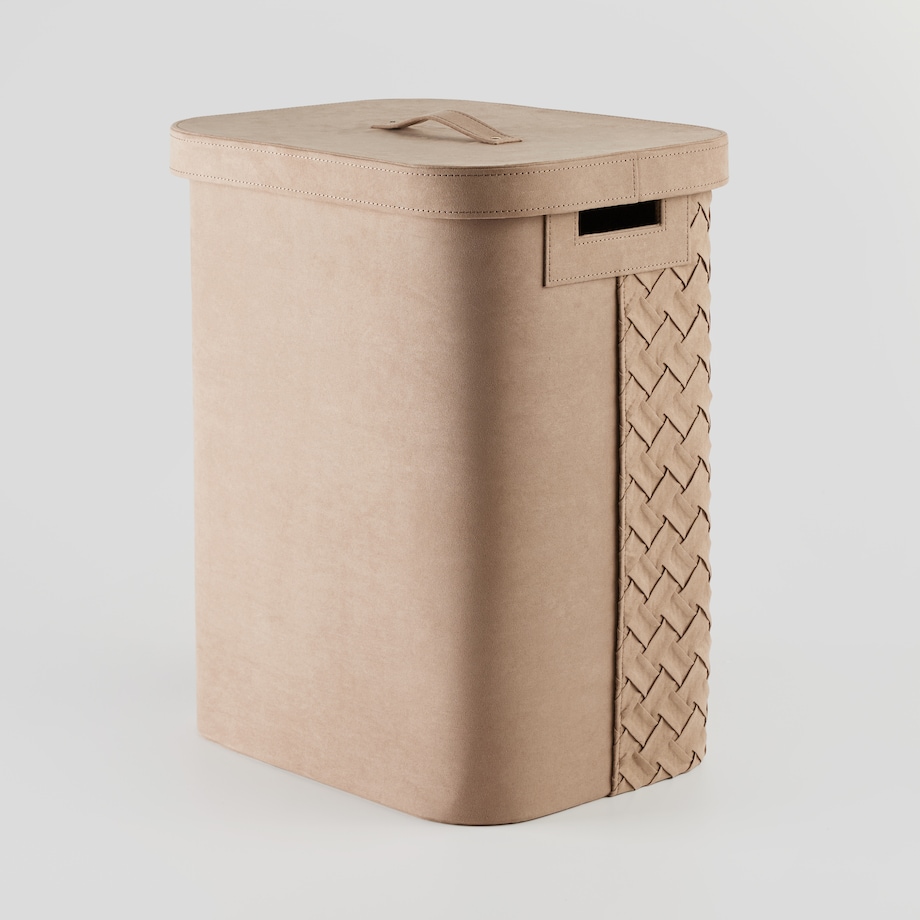 elegancki kosz na pranie z welwetu babtistin 65 l