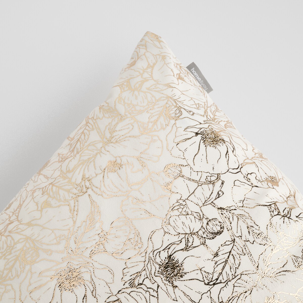 Poszewka Welwetowa Casinosis 45x45 cm z motywem kwiatowym