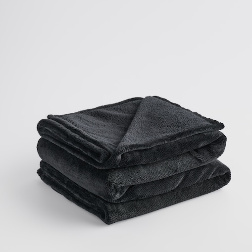 Jednokolorowy koc żakardowy Abila 150x200 cm