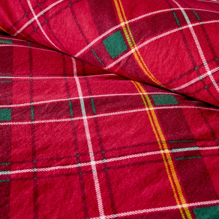 Komplet pościeli flanelowej Kreksito 200x220 cm z 2 poszewkami 70x80