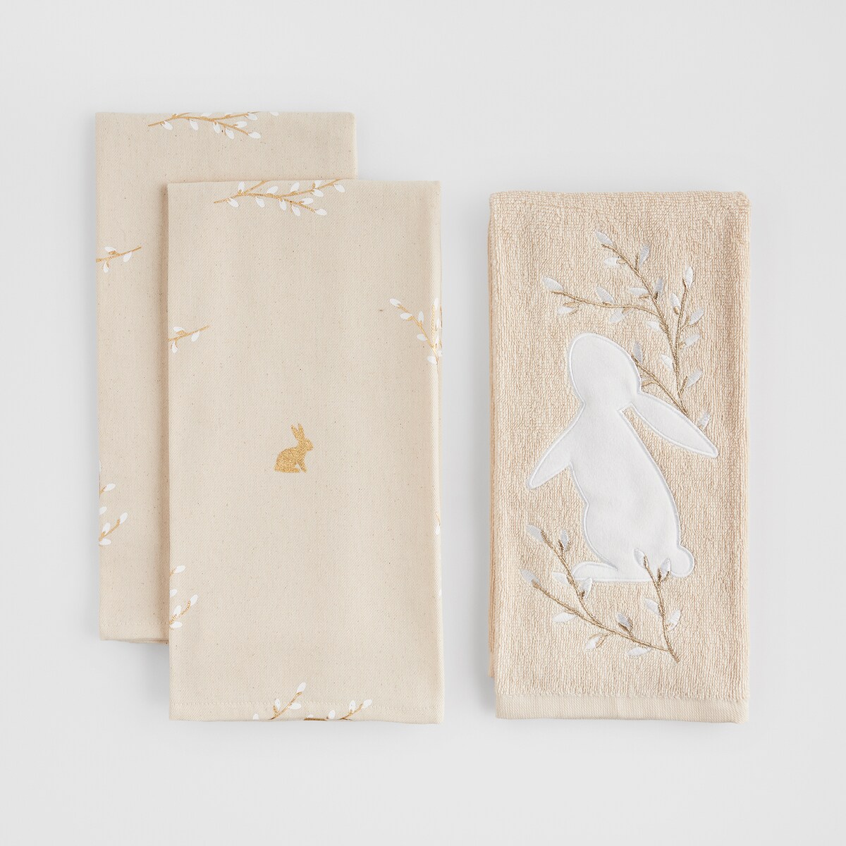 Komplet Ścierek Bazinka 45x65 cm z motywem królika