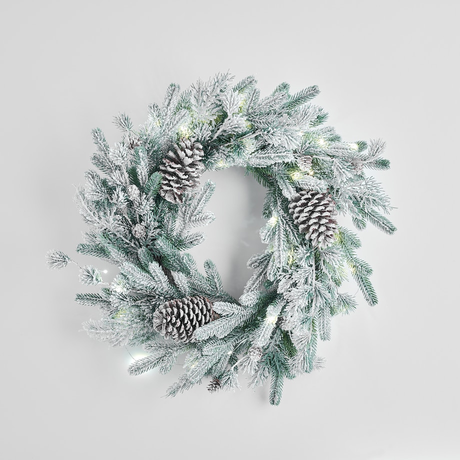 Wianek Led Rovice z motywem roślinnym