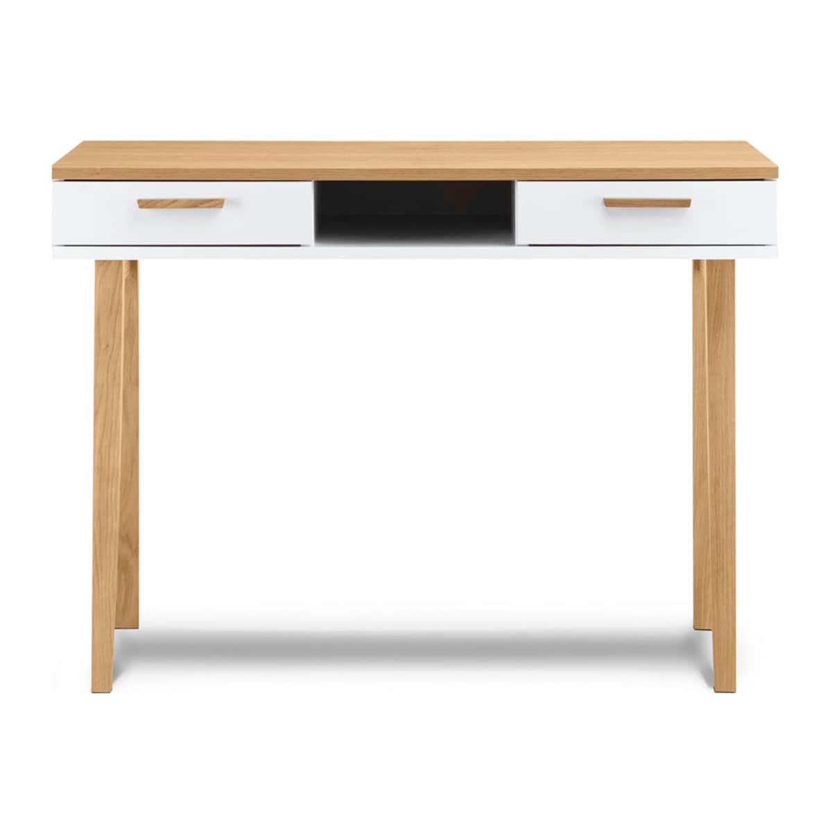 KONSIMO FRISK Białe biurko w stylu skandynawskim