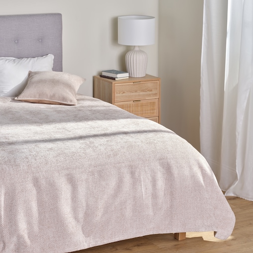 Jednokolorowa narzuta na łóżko Leila 200x220 cm