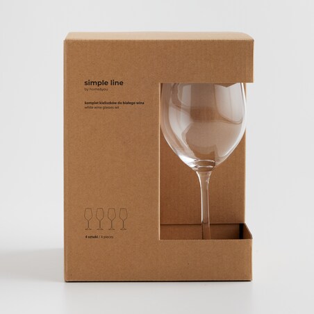 Komplet kieliszków do wina ze szkła kryształowego Anoa