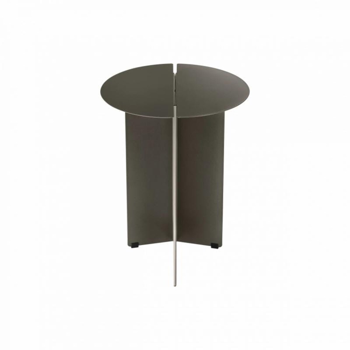 Stolik ORU, 47 cm, burned metal