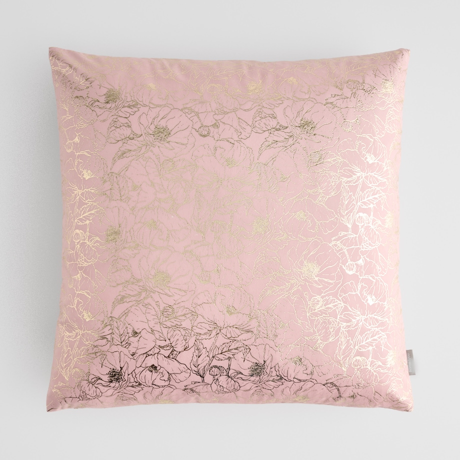 Poszewka Welwetowa Casinosis 45x45 cm z motywem kwiatowym