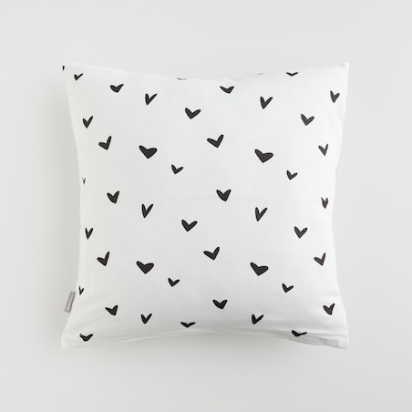 Poszewka Drukowana Mallory 45x45 cm z motywem serc